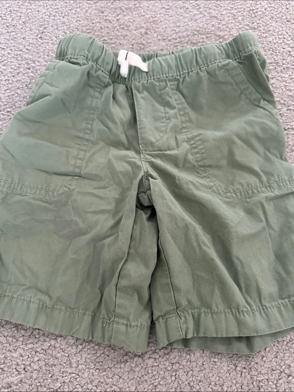 Kids Elastic-Waist Cargo Shorts - Brown, Green, Camo, Khaki, Gray